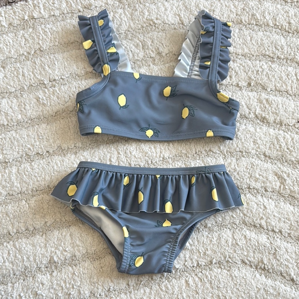 Babygirl Lemon Print Swimsuit